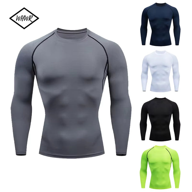 men’s compression running t-shirt